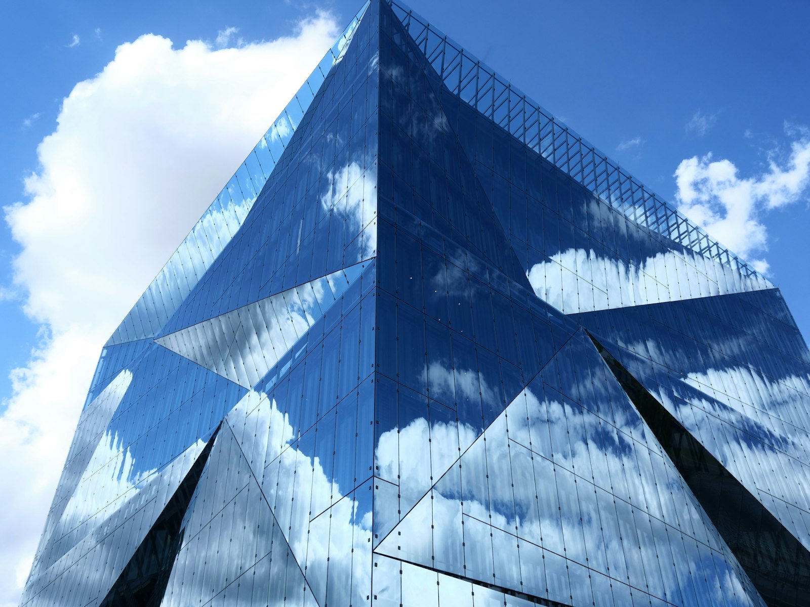 Modern commercial glass building